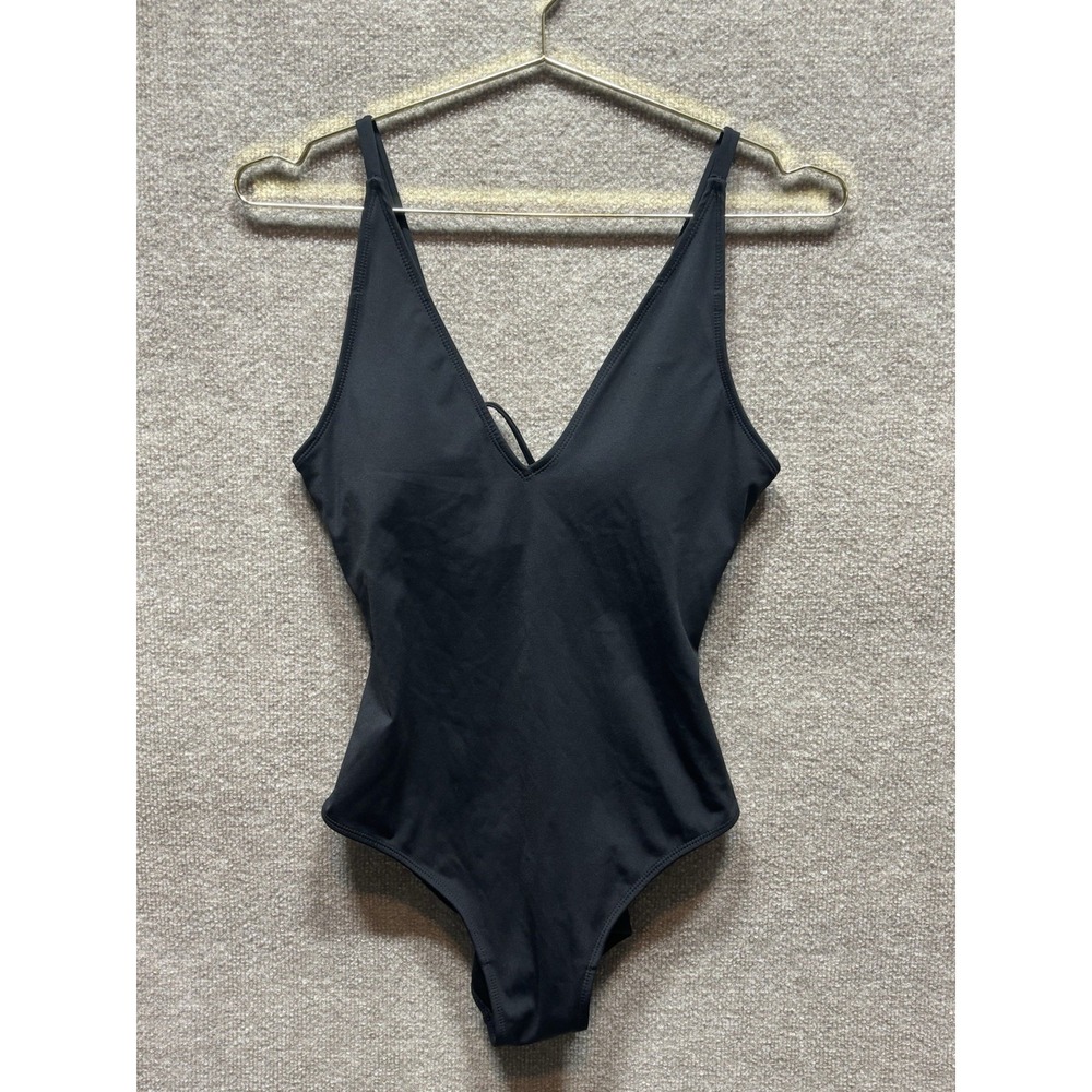 TA3 Pink Plungey One Piece Swimsuit Size L Regular Long Snatched Waist Strappy